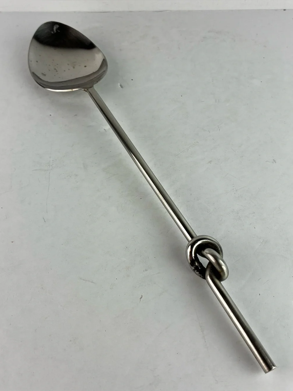 Abbott Collection Stainless Knot Handle Serving Spoon